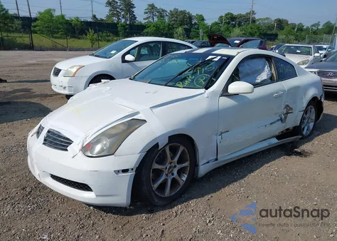 2003 Infiniti G35 Base W/Leather z USA, uszkodzony, nr VIN JNKCV54E63M217419